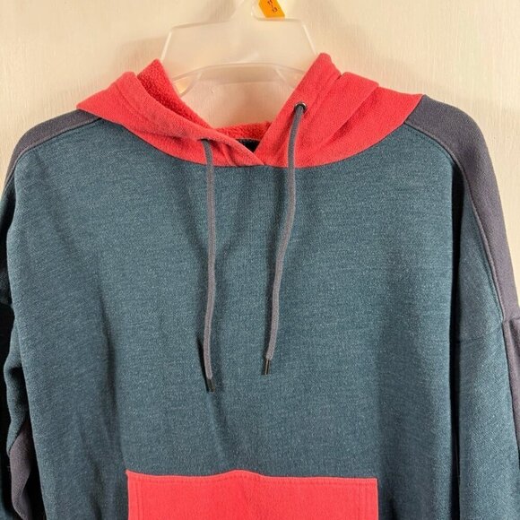 Madewell Colorblock Hoodie Sweatshirt | Split Hem, Oversized Fit, Cotton Blend - Picture 5 of 12